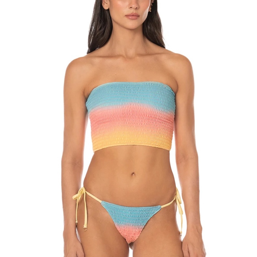 Maaji First Light Nalu Swim Crop Top Bikini Top Size Medium NWT